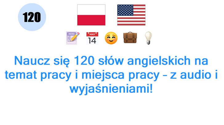 Naucz się 120 słów angielskich na temat pracy i miejsca pracy – z audio i wyjaśnieniami!